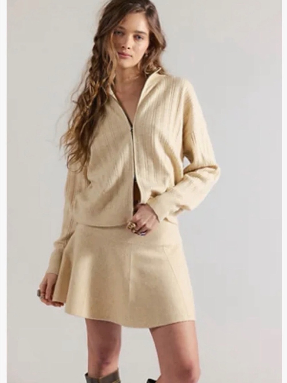 NWT FREE PEOPLE two piece sweater set